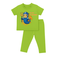 MESS-FREE CO-ORD SET | NATURAL COTTON | WAVE WARRIOR