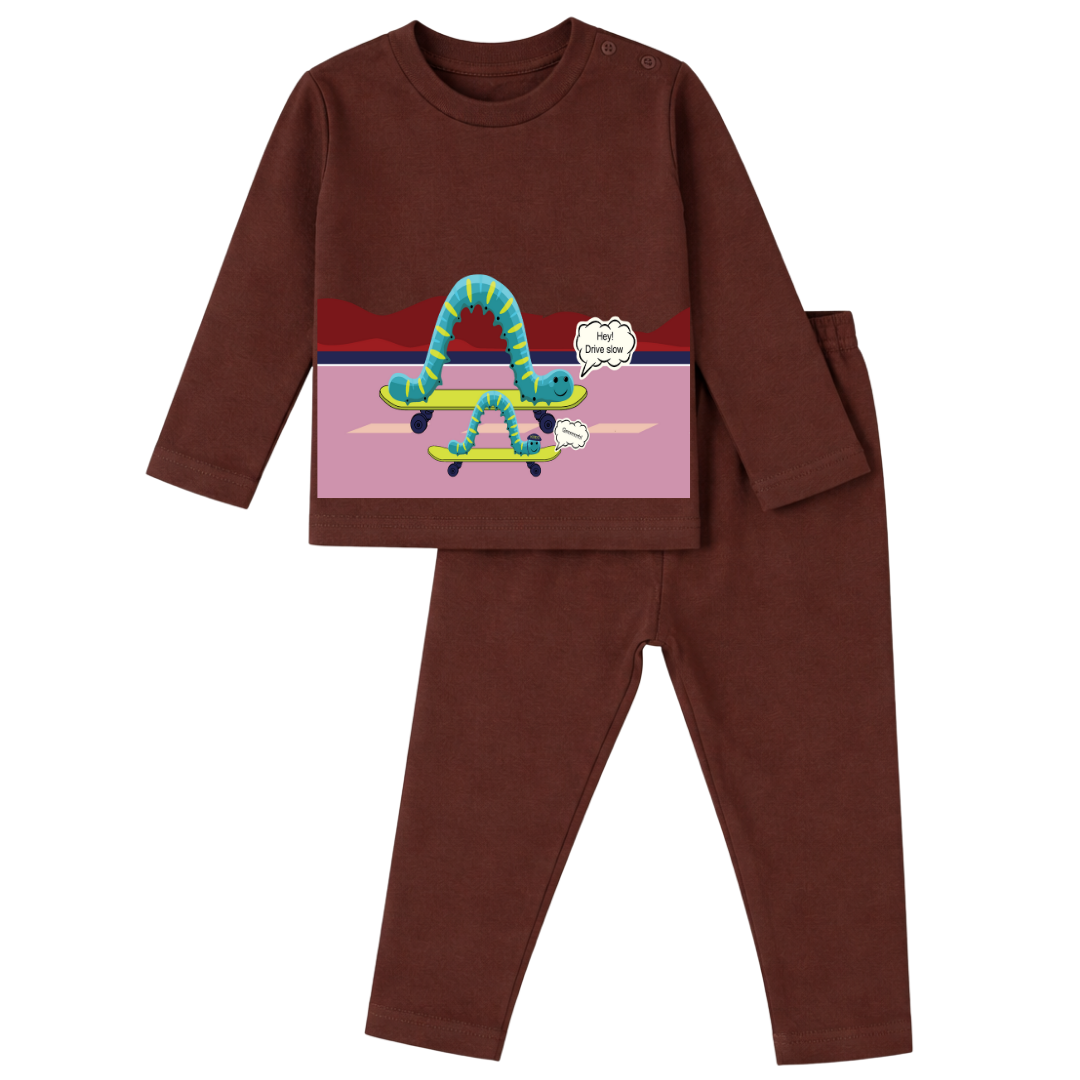 Mess-Proof Natural Cotton Unisex Baby & Kids Co-Ord Set (0–5 Years)