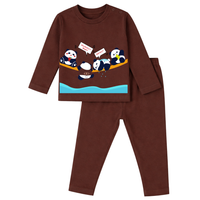 Playful Panda Cozy Cotton Full Sleeves and Full Pants Coord set for Babies and Kids| Unisex | doodledry