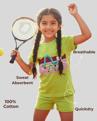 Mess-Proof Natural Cotton Unisex Baby & Kids Co-Ord Set (0–5 Years)