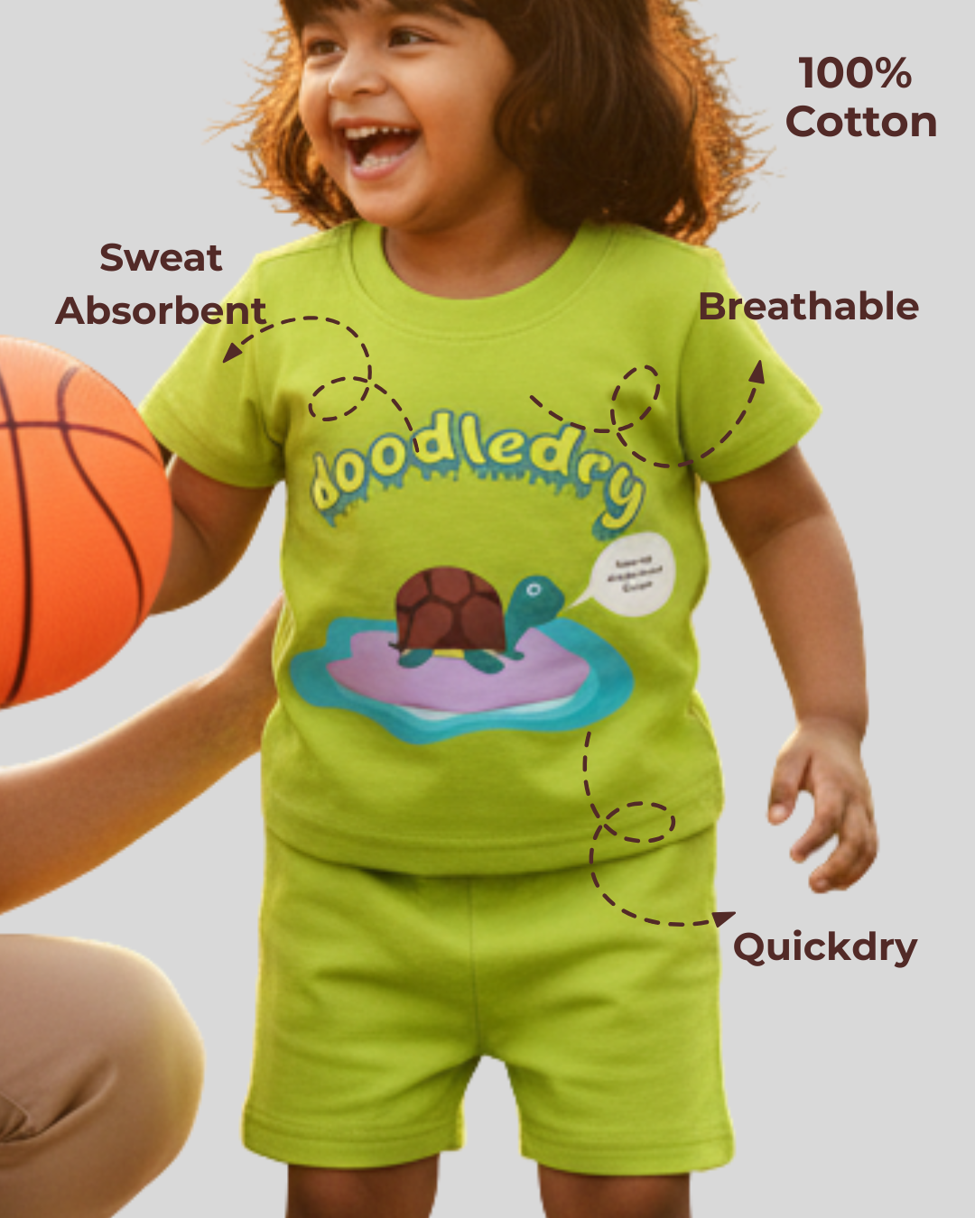 Feel Fresh Natural Cotton Unisex Baby & Kids Co-Ord Set (0–5 Years)