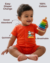 Ultra Soft and Comfortable Natural Cotton Unisex Rompers For Babies