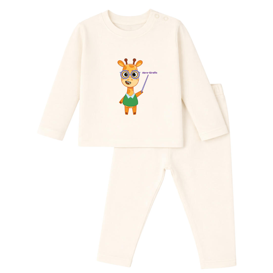Spill-Proof Natural Cotton Unisex Baby & Kids Co-Ord Set (0–5 Years)
