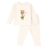 Spill-Proof Natural Cotton Unisex Baby & Kids Co-Ord Set (0–5 Years)