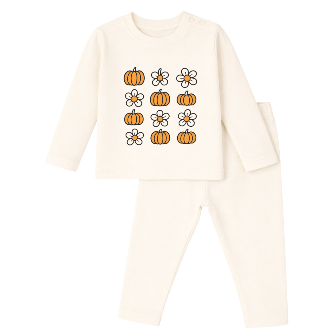 Mess-Proof Natural Cotton Baby & Kids Co-Ord Set (0–5 Years)