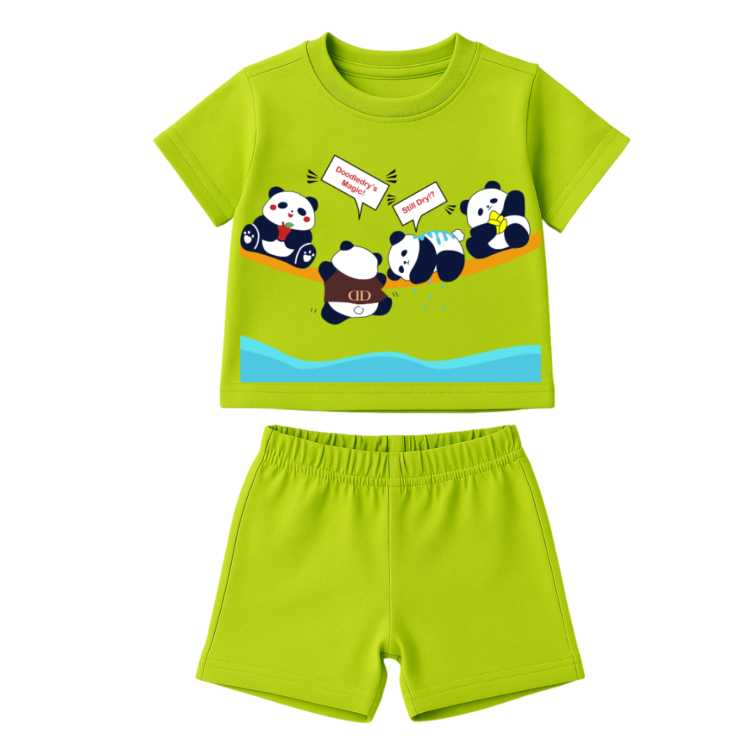 Spill-Proof Natural Cotton Baby & Kids Co-Ord Set (0–5 Years)
