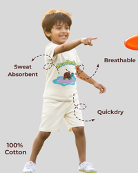 Feel Fresh Natural Cotton Unisex Baby & Kids Co-Ord Set (0–5 Years)