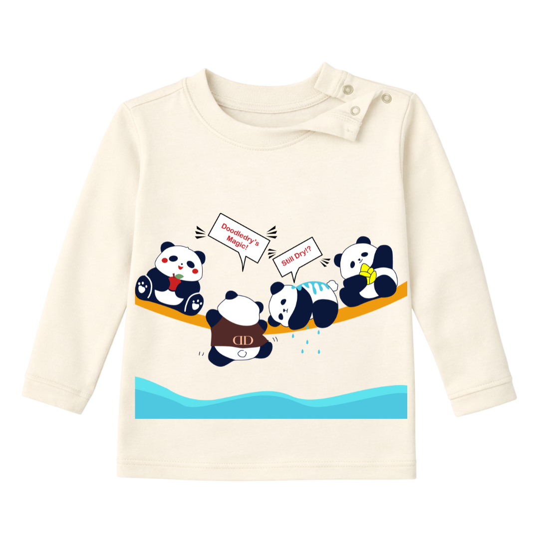 Playful Panda Cozy Cotton Full Sleeves and Full Pants Coord set for Babies and Kids| Unisex | doodledry