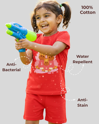 Mess-Proof Natural Cotton Baby & Kids Co-Ord Set (0–3 Years)