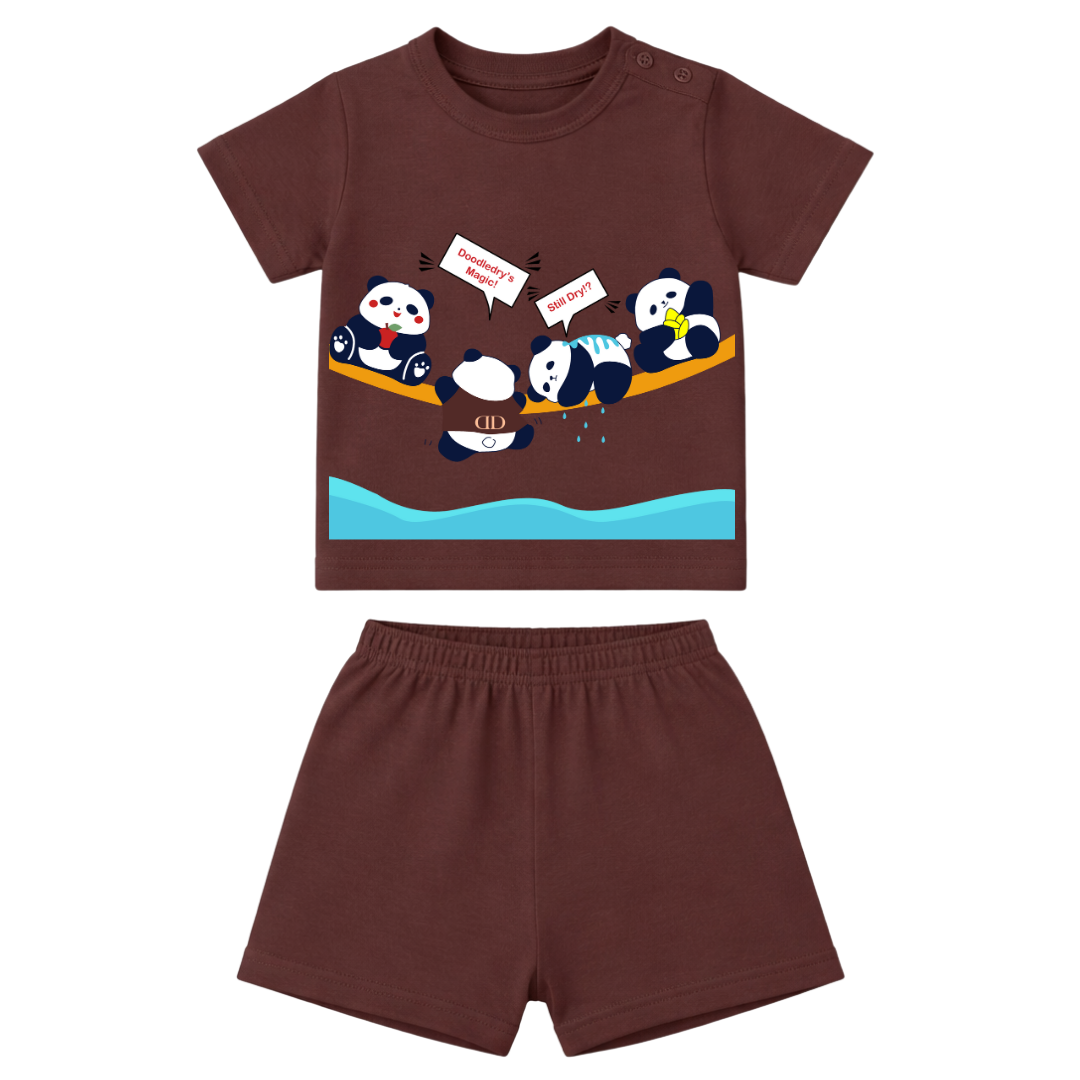 Spill-Proof Natural Cotton Baby & Kids Co-Ord Set (0–5 Years)
