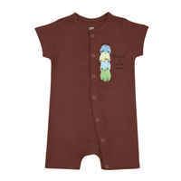 Easy Diaper Change Natural Cotton Unisex Rompers For Babies