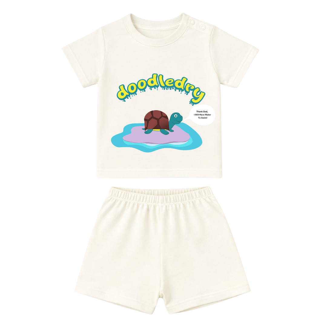 Feel Fresh Natural Cotton Unisex Baby & Kids Co-Ord Set (0–5 Years)