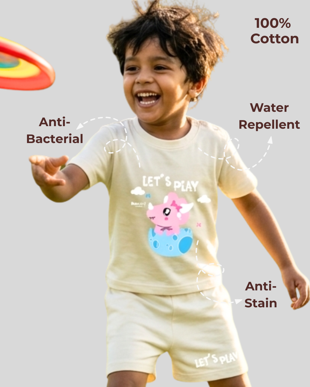 Cloud Soft Natural Cotton Unisex Baby & Kids Co-Ord Set (0–5 Years)