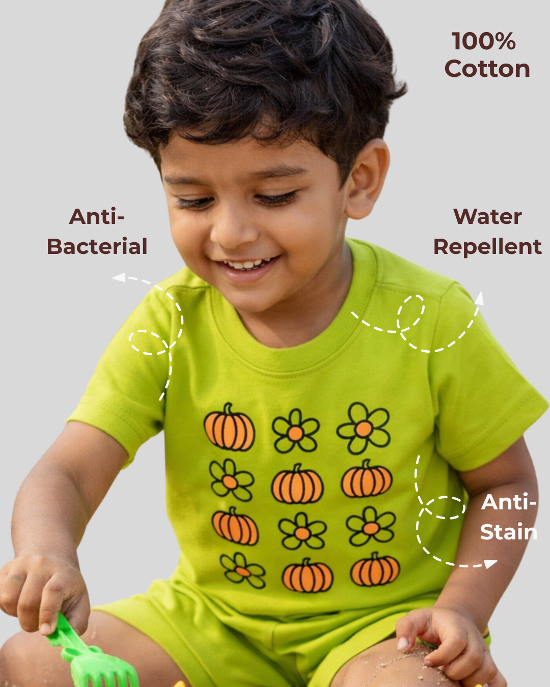 Everyday Comfort Natural Cotton Unisex Baby & Kids Co-Ord Set (0–5 Years)