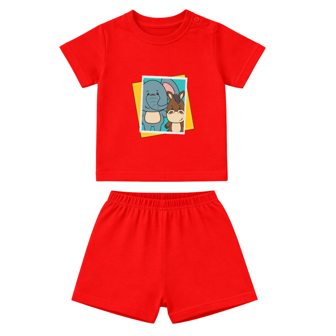Flexible Fit Natural Cotton Unisex Baby & Kids Co-Ord Set (0–3 Years)