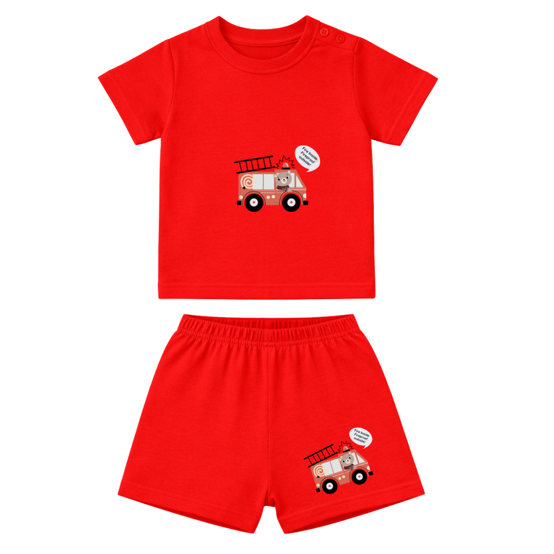 Soft & Comfortable Natural Cotton Unisex Baby & Kids Co-Ord Set (0–5 Years)