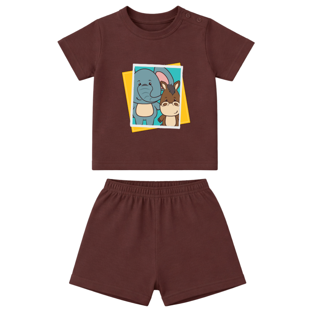 Flexible Fit Natural Cotton Unisex Baby & Kids Co-Ord Set (0–5 Years)