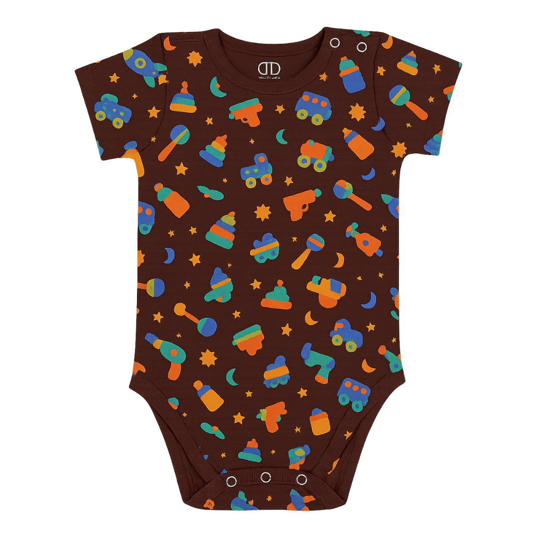 cuddle brown doodsie and doodler milk bottle and frog printed