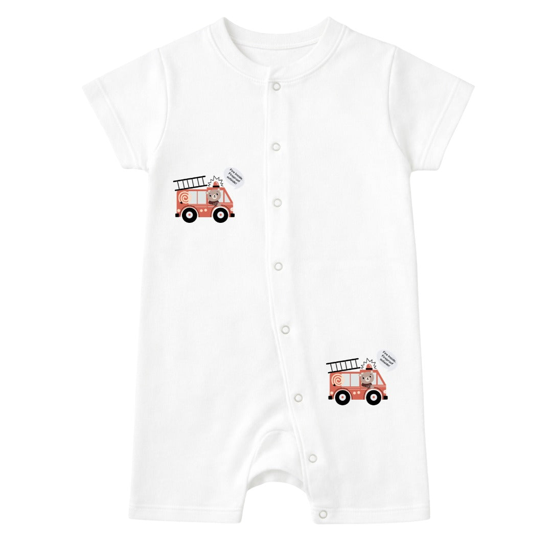 Mess-Proof Natural Cotton Unisex Rompers for Babies