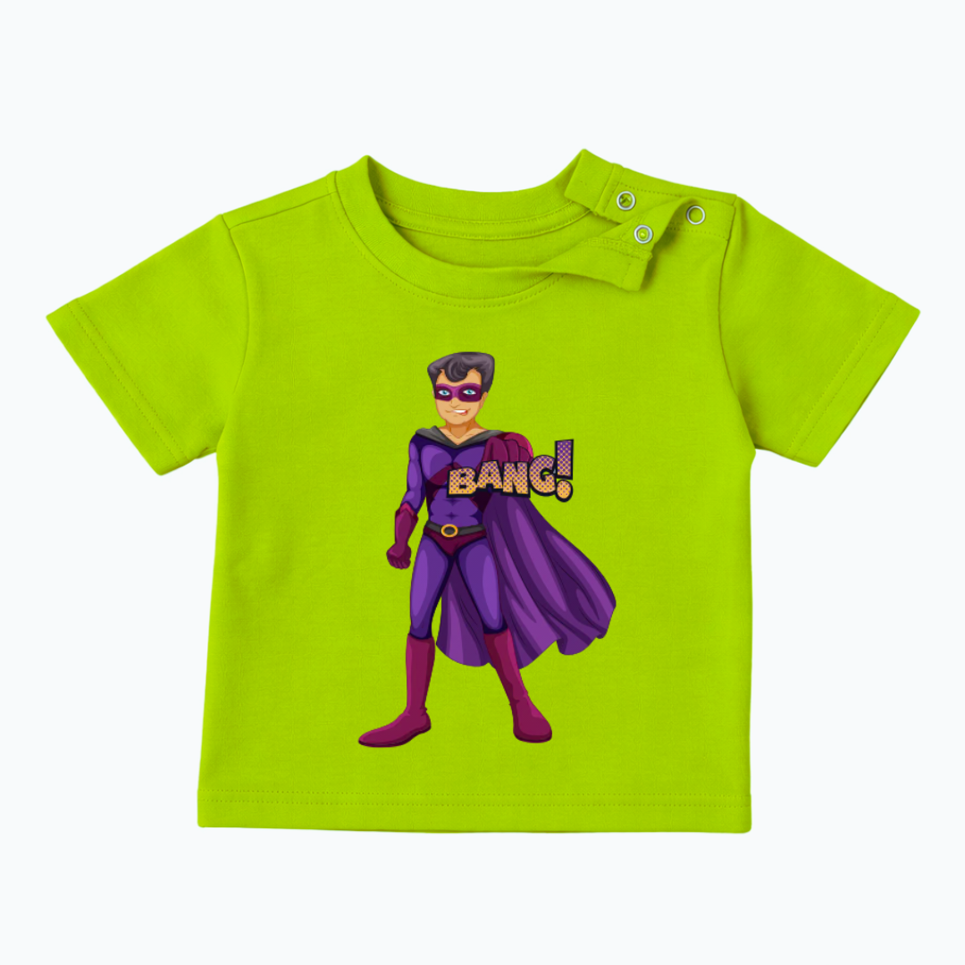 Fashionable Superboy Tee | Mess-Proof Spill-Proof | Flexible Fit Ultra-Soft | 3-5Y